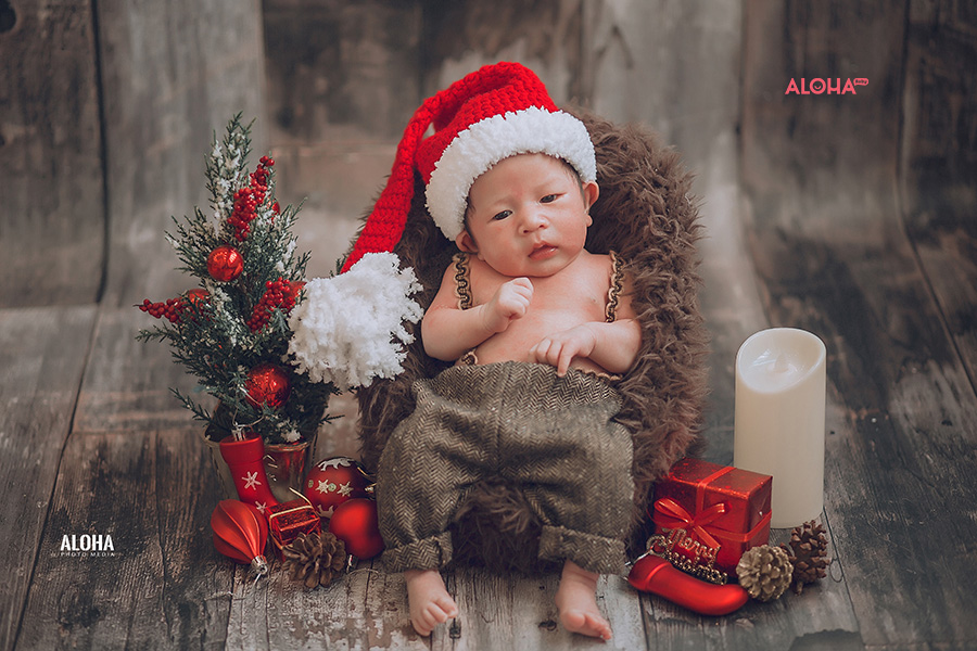 album ảnh giáng sinh newborn